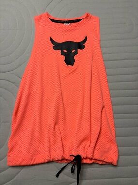 Women’s Coral Mesh Tank Top with Bull Logo